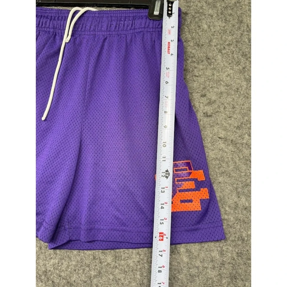 Eric Emanuel Basic Mesh Shorts Purple Orange EE Logo Mens Size Medium Made in NY